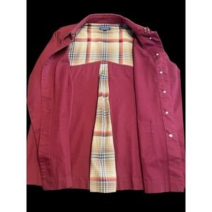 Pendleton Vintage Women’s Pleated Jacket Burgundy Size Large